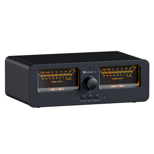 Fosi <strong>Audio</strong> LC30 <strong>2</strong>-in-<strong>2</strong>-out Speaker Switcher Dual Analog VU Meter DB Panel Display Remote <strong>Audio</strong> Selector Amplifier - Product Image 1
