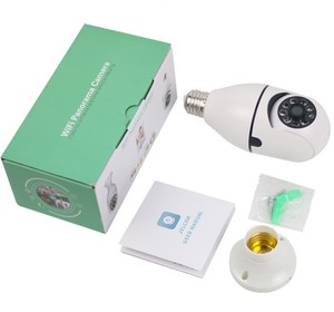 <span class=keywords><strong>Wifi</strong></span>远程家庭安防监控摄像头360度智能高清灯泡式监控灯头闭路电视 - Product Image 1
