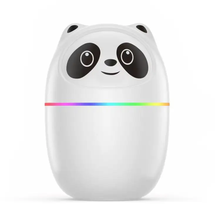 Cute Panda Portable USB Charging 220ML LED colorato Mini Essentials diffusore di aromi per olio umidificatore d'aria per la casa