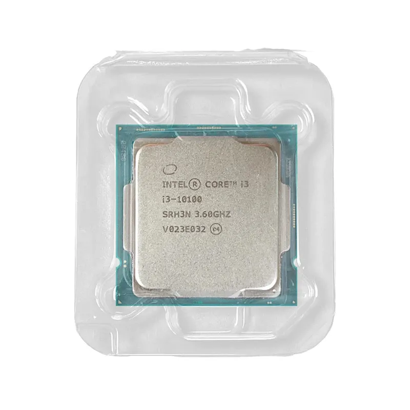 En tel Core i3-10100 i3 10100 de 3,6 GHz de 4-core 8-Hilo de procesador de CPU L2 = 1M L3 = 6m 65W LGA 1200 pero no ventilador