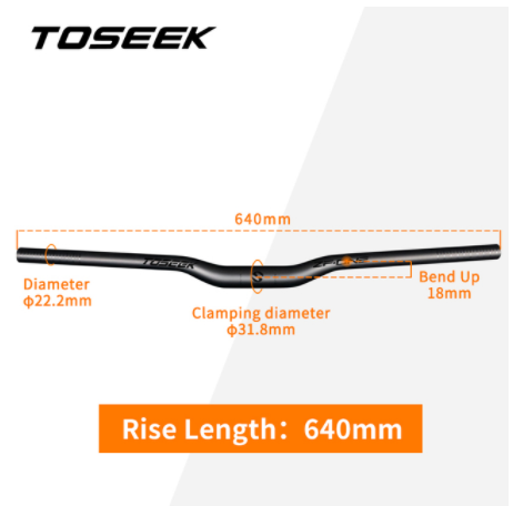 Rise-640mm Matt Black