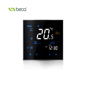220 В система охлаждения HVAC Bms FCU черный цифровой ЖК-вентилятор с регулятором температуры с поддержкой Alexa - Product Image 2