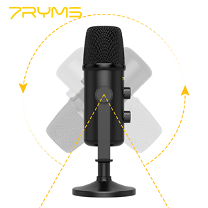 7 Ryms AT20カーディオイドコンデンサーUSBマイクデジタル出力 (コンピューターおよび電話用) - Product Image 4