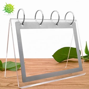 Minh bạch mới Standee sản phẩm Khung ảnh rõ ràng Acrylic Máy tính để bàn lịch đứng - Product Image 2