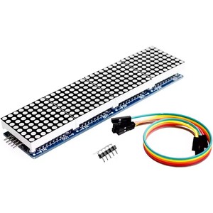 MAX7219 modulo a matrice di punti 32x8 4 in 1 moduli Display a LED con fili a 5pin per Arduino Raspberry Pi - Product Image 3