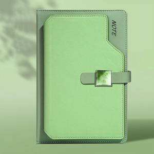 Oferta especial, juego de bloc de notas de oficina A5 de 240 páginas, juego de cuaderno A5 con logotipo personalizado de cuero PU que cambia de Color de lujo - Product Image 3