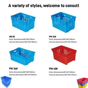 <strong>Stacking</strong> <strong>and</strong> <strong>Nesting</strong> Mesh Plastic <strong>Crate</strong> HDPE Strong Load Bearing Customized High Quality for Farm Supermarket Factory
