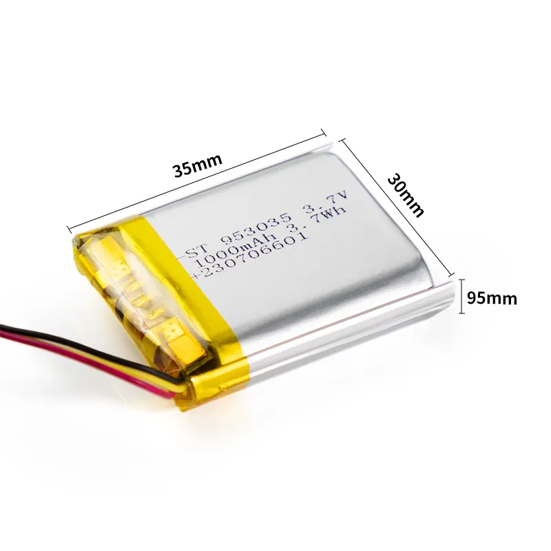Kleinste Lipo-Batterie 251416 3,7 V 1000 Mah Lithium-Polymer-Batterie für kabellose Maus Smart Lock Smart Watch