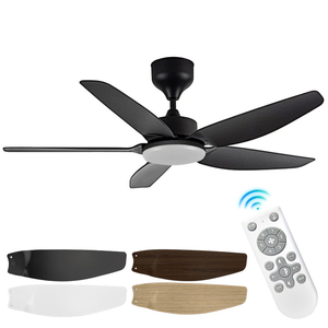 Nhà Máy ODM skd 42 "54" DC động cơ đồng 5 năm bảo hành năm ABS lưỡi điều khiển từ xa tuya ứng dụng điều khiển quạt trần với ánh sáng - Product Image 5