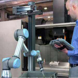 Brazo robótico colaborativo UR5e con pinza robótica CNGBS de tres dedos para manipular como robot Cobot - Product Image 6