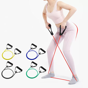 Yoga Pull Rope <strong>Elastic</strong> Fitness Exercise Tube Band Workout Strength Training Latex <strong>Loop</strong> Resistance Bands with <strong>Handles</strong> - Product Image 1