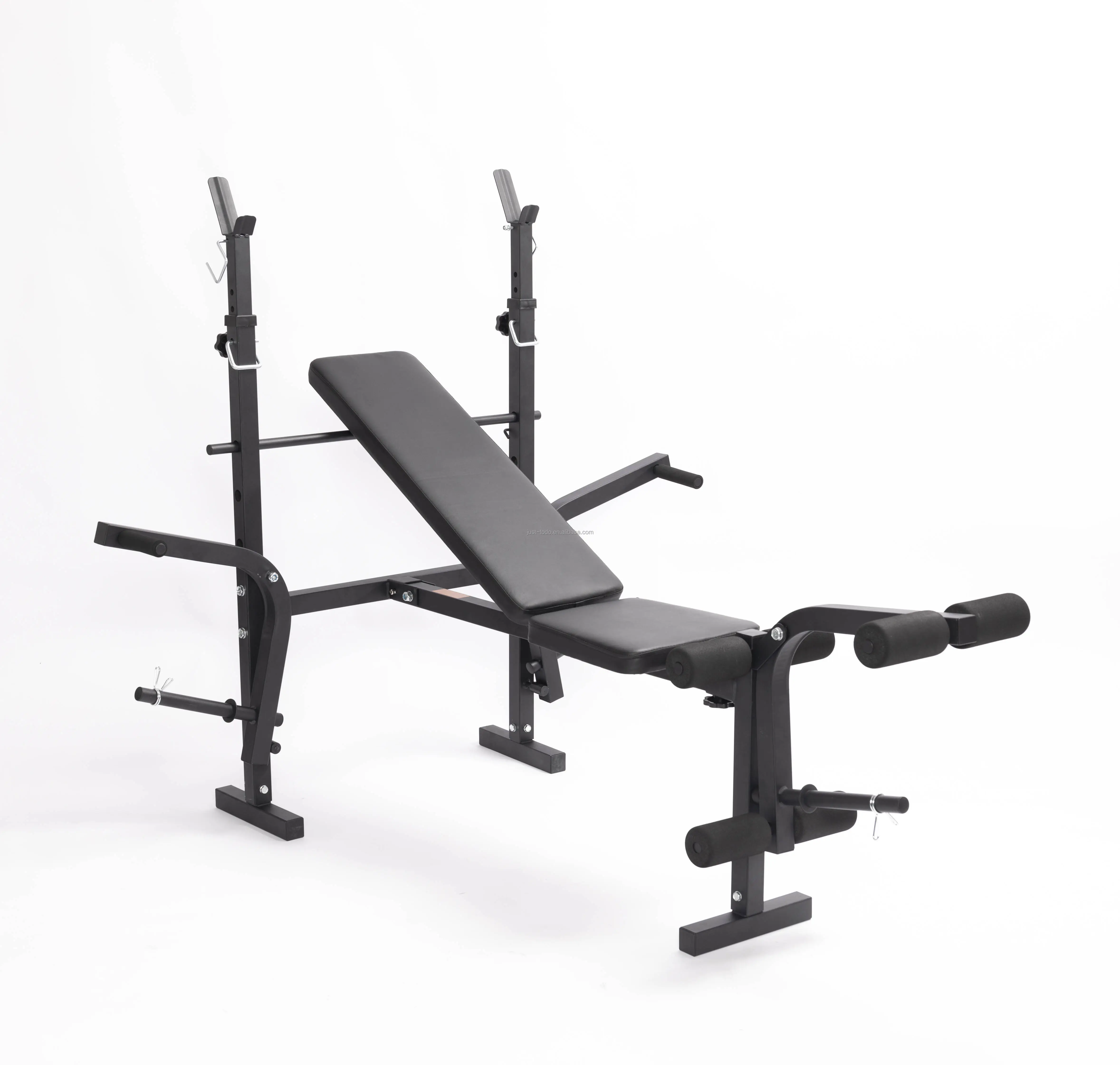 Banco de entrenamiento de fuerza ajustable, equipo de ejercicio de gimnasio, Banco de pesas para sentarse, prensa sentadillas con plegado rápido, nueva versión