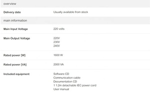 Fuente de alimentación UPS de 2000VA para ordenador de escritorio, fuente de alimentación UPS de 2KVA con batería interna - Product Image 3