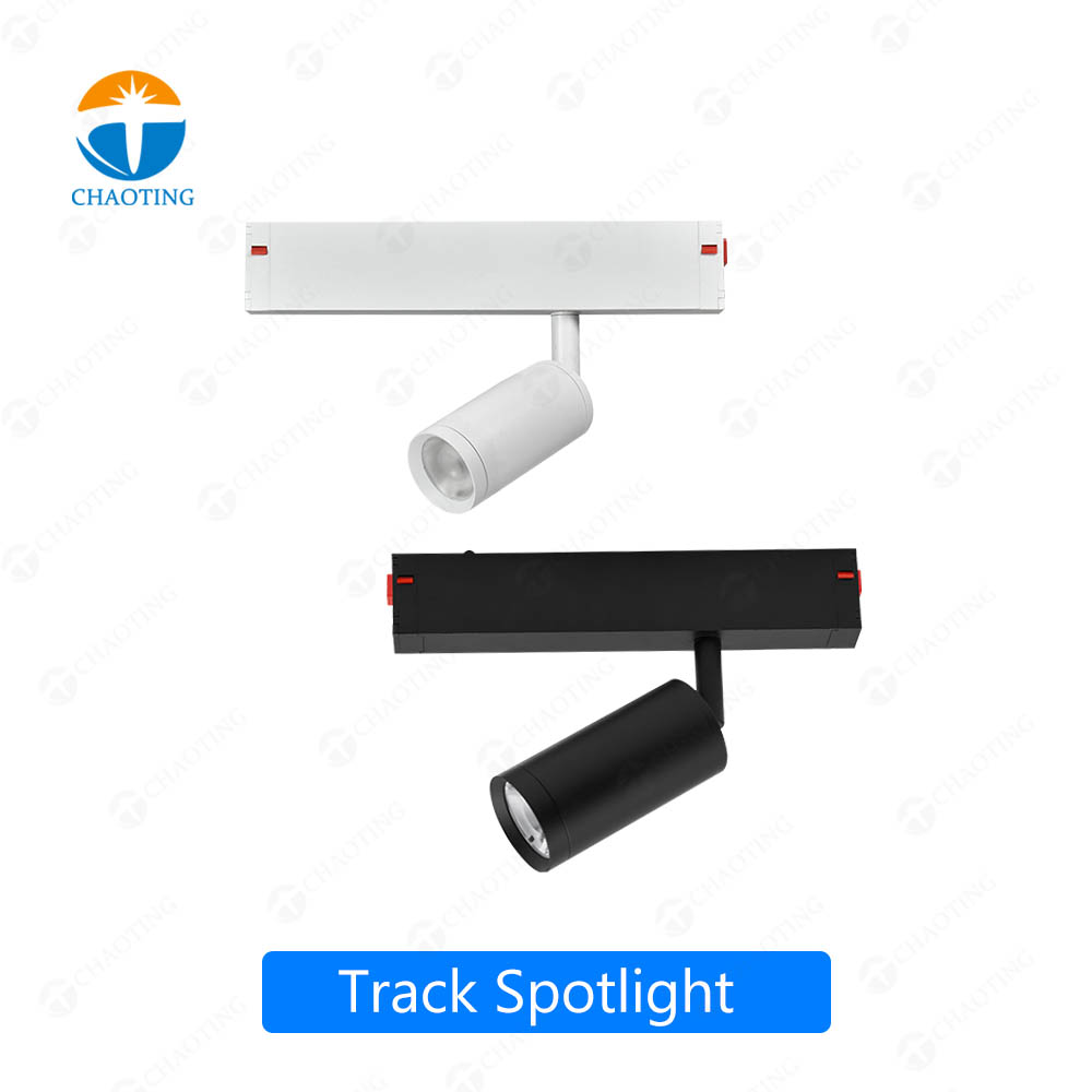Projecteur rotatif sur rail