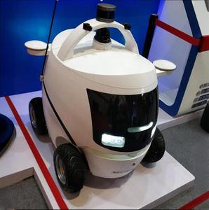 Professional Commercial <strong>Robot</strong> Platform 40kg <strong>Load</strong> Capacity All Terrain Rubber Electric Chassis Wheeled Delivery <strong>System</strong> - Product Image 4