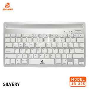 Jeqang Teclado BT de doble canal con soporte, ranura para tarjeta de operación óptica ergonómica, compatible con computadoras portátiles de oficina, 1, 2, 1, 2, 1, 2 - Product Image 2