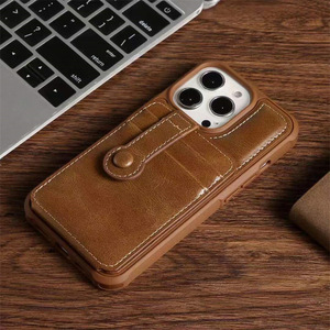 Yeni iPhone13 telefonu kabuk deri 12 13promax telefon kılıfı kart flip braket koruyucu kapak - Product Image 2