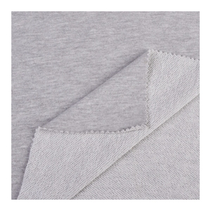 Heather Mặt 65 Polyester 35 bông vải pháp Terry vải đồng bằng mặt không có căng - Product Image 4