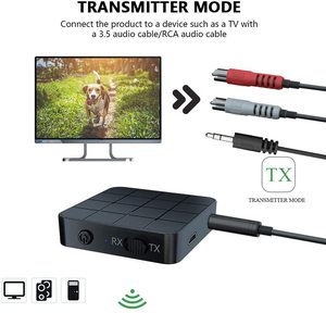 2 in 1 TV <strong>Computer</strong> Adapter Audio Transmitter and Receiver One Key Switch High Compatibility