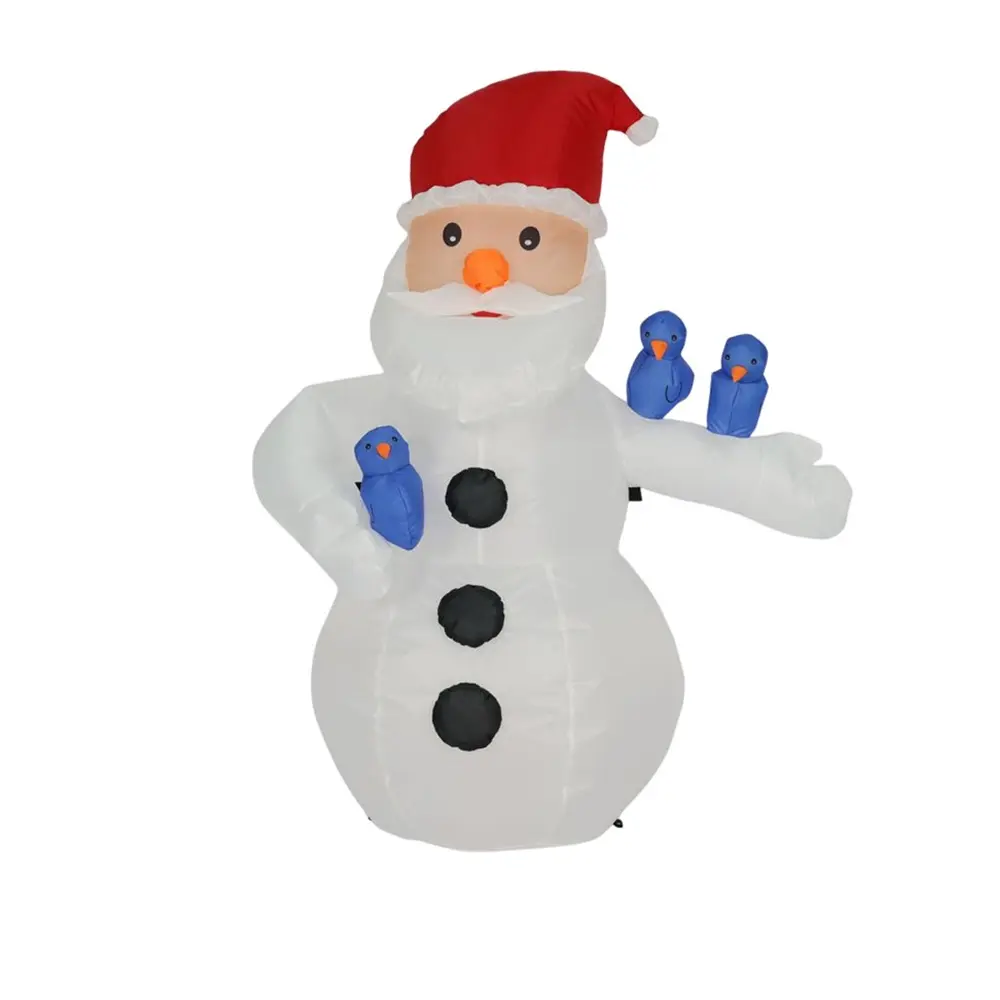 2023 vacances noël personnage gonflable dessin animé modèle PVC décoration intérieure gonflable bonhomme de neige