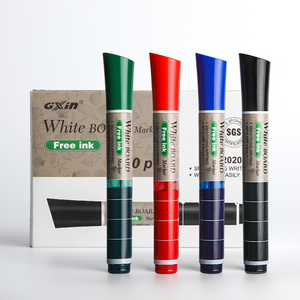 Gxin G-202020 trocken abwisch barer Whiteboard-Marker stabil große Produktions kapazität Öl basiertes Bullet (rund)/Meißelfeder-Markierungsstift-Set - Product Image 1
