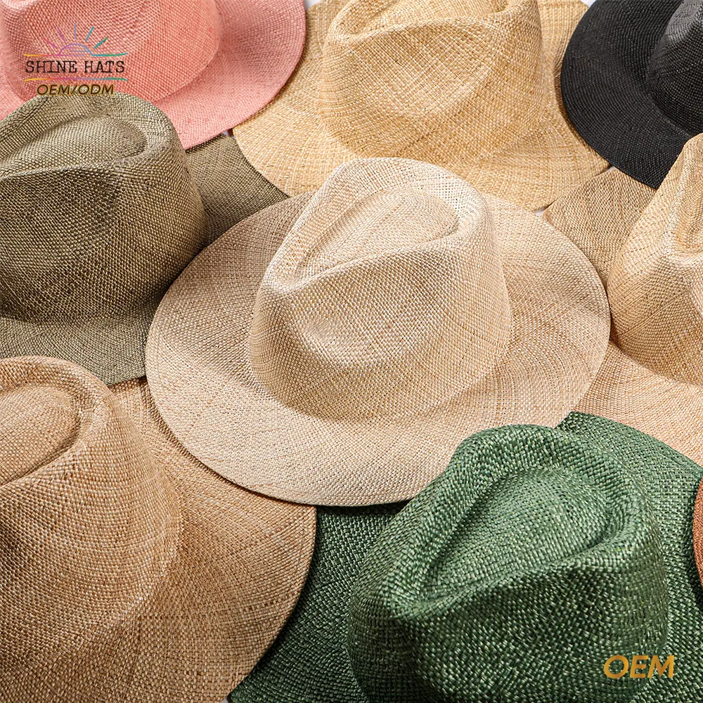 Shinehats OEM personnalisé Panama chapeau d'été en gros large bord Sombrero Chapeau femmes sauveteur plage soleil chapeaux de paille pour dames