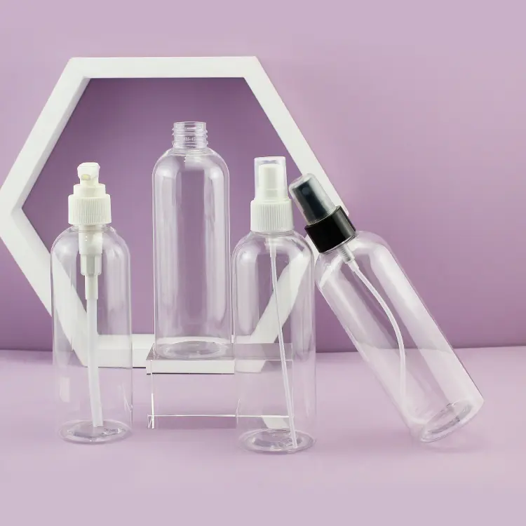 Botellas de plástico vacías de 250 ml para desinfectante, botella de 250 ml, para desinfectante de manos transparente