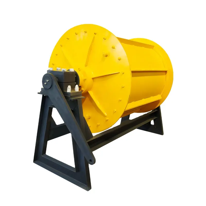 Various Types Twin Pole Drum Magnetic Separator Used In Steel Slag Processing