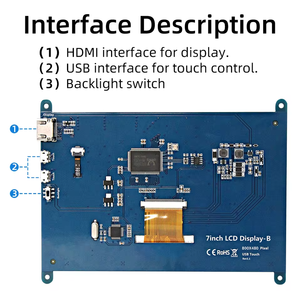 Hot Sale LCD kapazitiver Touchscreen 7 Zoll Raspberry Pi 3 4B 5 Display - Product Image 6