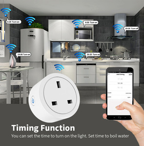 XZJ Commercial Grade <strong>UK</strong> Smart Socket 16A WiFi - DIN Rail <strong>Mount</strong>, 3680W Max Load, for Industrial Use - Product Image 2