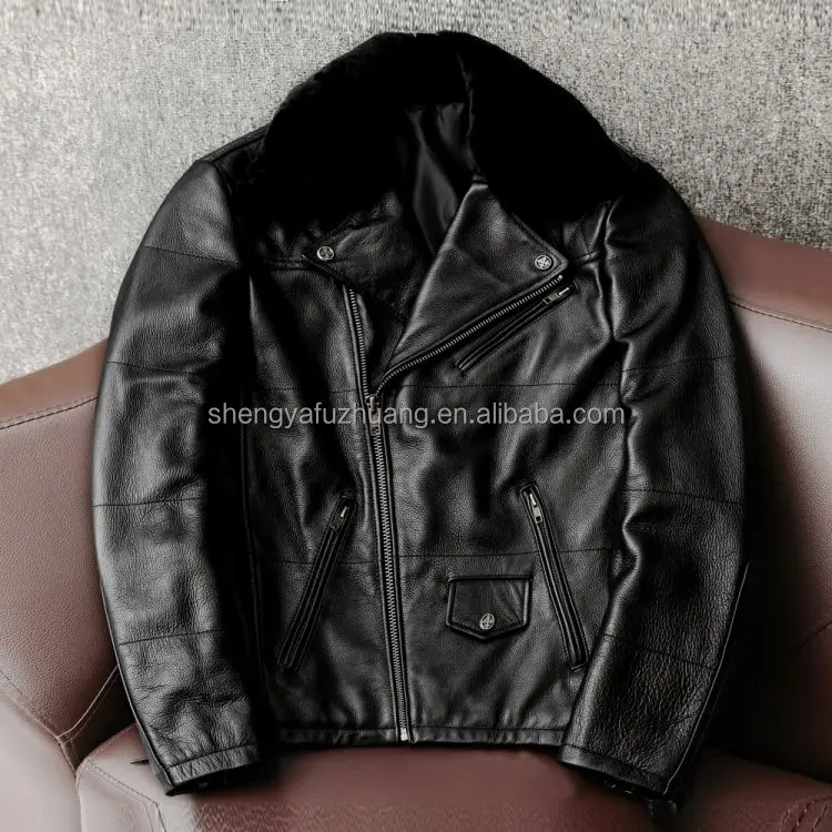 Fashion Designs Boys Classic Biker Jacket Motorcycle Pu Leather Jacket For Men's Slim Fit PU Leather Coat