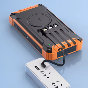 2025 New <strong>Design</strong> Camping Outdoor Power Bank With Built in Cables Solar Charger Solar Power Bank 30000mah - Product Image 2