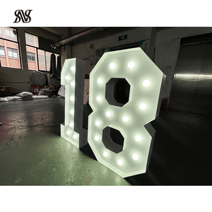 2ft / 4ft marquee thư trang trí đám cưới Tên lớn marquee chữ lớn ánh sáng lên bảng chữ cái lớn ánh sáng lên số - Product Image 5