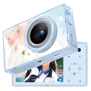 BENJIE人気学生デジタルカメラ4Kビデオ64メガピクセル写真解像度7パネル変更用CMOSセンサーSDカードメモリ - Product Image 1