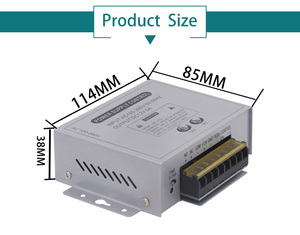 Sistema di controllo accessi AC 110V-240V Input interruttore elettronico DC 12V 3A output Mini Door Access Control power supply - Product Image 5