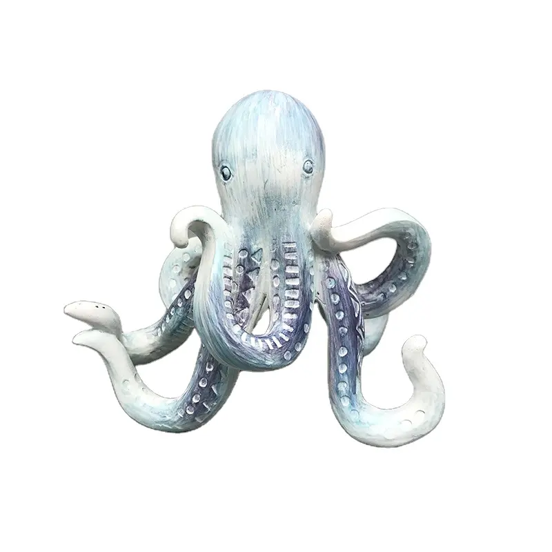 Artigianato in resina realizzato a mano stampo modello di vita marina Octopus Furniture Toy Animal Model, adatto per la decorazione di interni