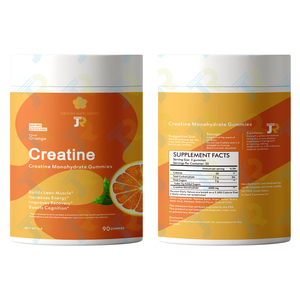 OEM özel etiket Vegan kreatin Gummies 1.5g Creapure kreatin sakızlı kas gücü dayanıklılık performans desteği - Product Image 2