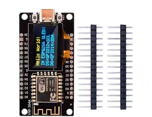 ESP8266 Nodemcu Programmable Development Board mit 2,44 cm OLED-Display WiFi-Modul Micro USB für DIY-Projekte