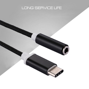 Hot Selling USB-C / Type-C Male to 3.5mm Female Weave Texture <strong>Audio</strong> <strong>Adapter</strong> for Phone - Product Image 2