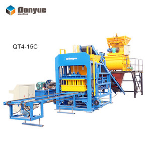 Máquina de QT4-15 de bloques de enclavamiento automático, carro para pavimentación y construcción, lista de precios de Tailandia - Product Image 5