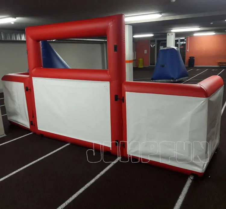 Bunker inflável barato de pvc para jogo de armas, bunker de parede inflável para jogos de tiro, venda de ar