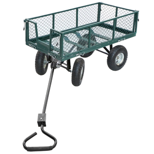 高负荷四轮手推车具有100LB的承载能力。户外搬运手推车、工具手推车 - Product Image 5
