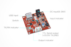 Nextion Foca สูงสุด5V2A เอาต์พุต USB ไปยัง TTL Serial converer BOA - Product Image 3