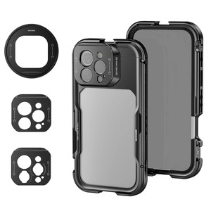 Hızlı yayın Video Rig telefonu sabitleyici 16 Pro/Pro Max kafes uyumlu iPhone 16 Pro Max 67mm filtre adaptörü kamera - Product Image 1