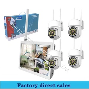 4 Camera <strong>Wireless</strong> <strong>Security</strong> Camera 10 Inch Display Full Color Night Vision Voice <strong>Intercom</strong> Wifi Camera <strong>System</strong> - Product Image 2