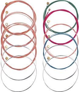 Cuerda colorida de guitarra clásica de alta calidad, cuerda de instrumento de nailon de acero, pieza de guitarra para principiantes