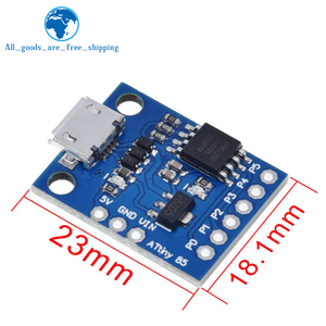 TZT Blau Schwarz TINY85 Digi spark Kickstarter Micro Development Board ATTINY85-Modul für Arduino IIC I2C USB - Product Image 4