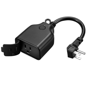 15A 1800W Smart WiFi Hochleistungs-Außen steckdose, Fernbedienung, Timer und Countdown-Funktion Smart Outdoor Plug - Product Image 1