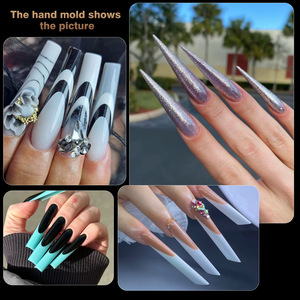 288Pcs/box <strong>Full</strong> Cover Press on Nails Dual Forms Quick Extension 12 Models for Nail Extended Builder Nail Gel False <strong>Tips</strong> Manicure - Product Image 4