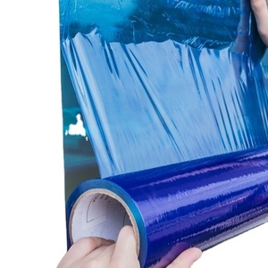 玻璃窗透明蓝色保护膜软聚乙烯和LLDPE光泽吹塑工艺 - Product Image 1